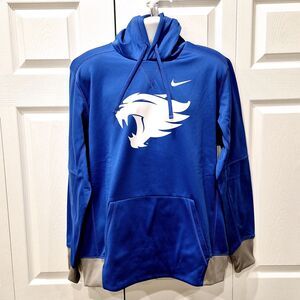 Nike Kentucky Wildcats Men’s L Blue Alt Logo Long Sleeve Hood Therma Dri-Fit NWT
